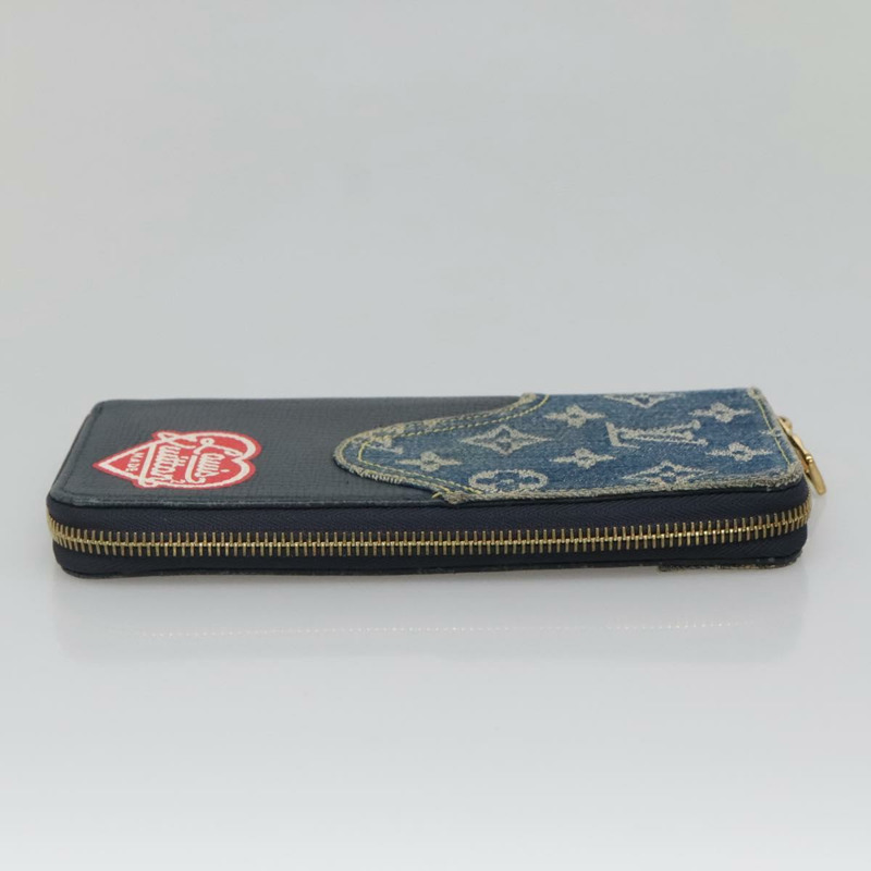【日本直送】LOUIS VUITTON x NIGO LV 方形拉鍊皮夾 藍色 M81107 LV 授權 139994-2