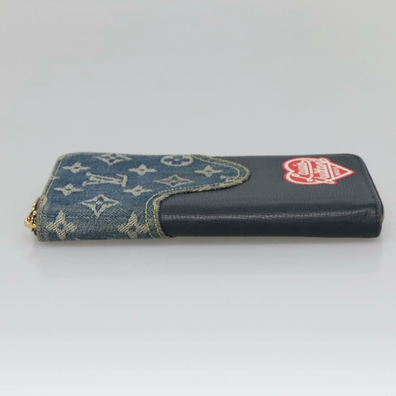 【日本直送】LOUIS VUITTON x NIGO LV 方形拉鍊皮夾 藍色 M81107 LV 授權 139994-3
