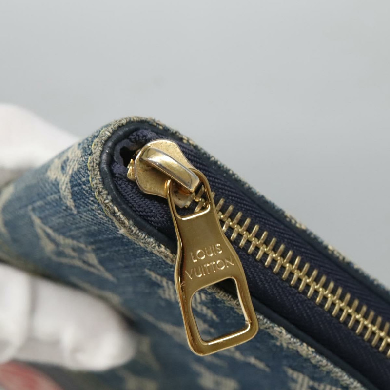 【日本直送】LOUIS VUITTON x NIGO LV 方形拉鍊皮夾 藍色 M81107 LV 授權 139994-7