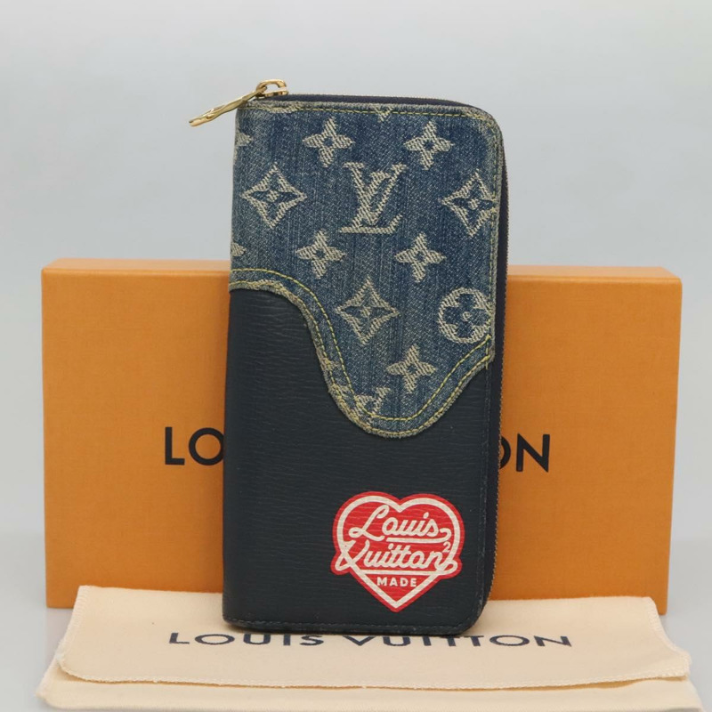 【日本直送】LOUIS VUITTON x NIGO LV 方形拉鍊皮夾 藍色 M81107 LV 授權 139994-11