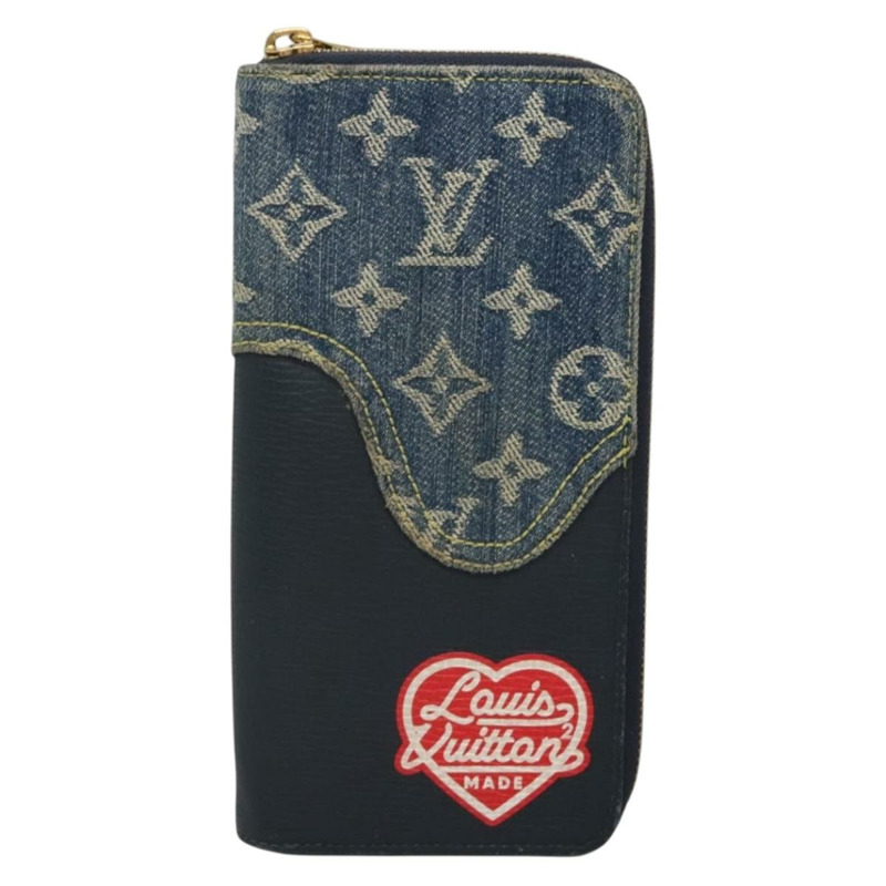【日本直送】LOUIS VUITTON x NIGO LV 方形拉鍊皮夾 藍色 M81107 LV 授權 139994-12