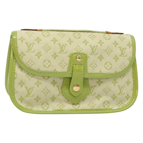 路易威登 Monogram 迷你 Trousse Marie Kate 手拿包 綠色 M92935 正品 139984V
