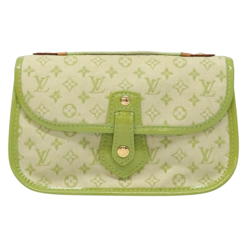 【日本直送】路易威登 Monogram Mini Trousse Marie Kate 手拿包 綠色 M92935 正品 139984V-12