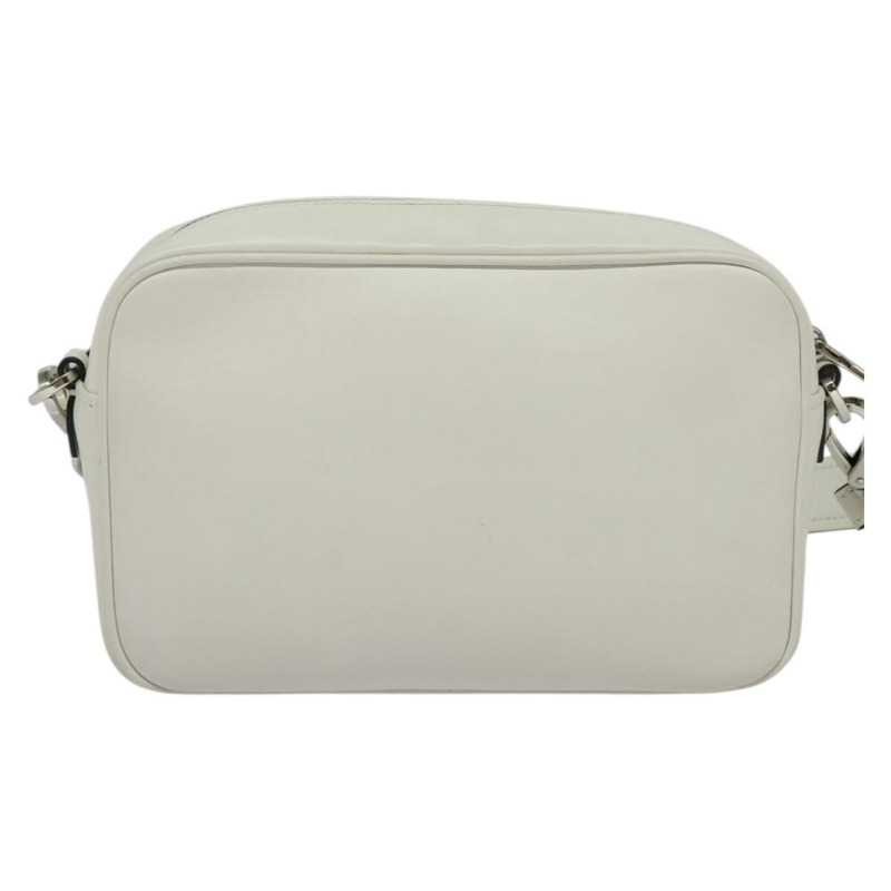 【日本直送】PRADA 單肩包 皮革 白色 銀色 正品 BA5096-1