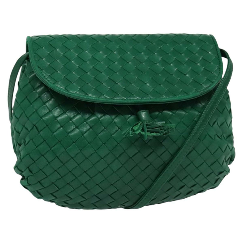 【日本直送】BOTTEGA VENETA INTRECCIATO 單肩包皮革綠金正品 140101-0