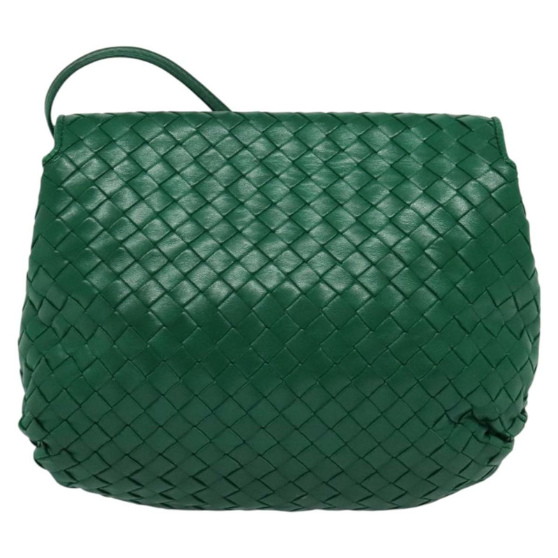 【日本直送】BOTTEGA VENETA INTRECCIATO 單肩包皮革綠金正品 140101-1