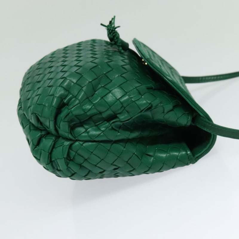 【日本直送】BOTTEGA VENETA INTRECCIATO 單肩包皮革綠金正品 140101-3