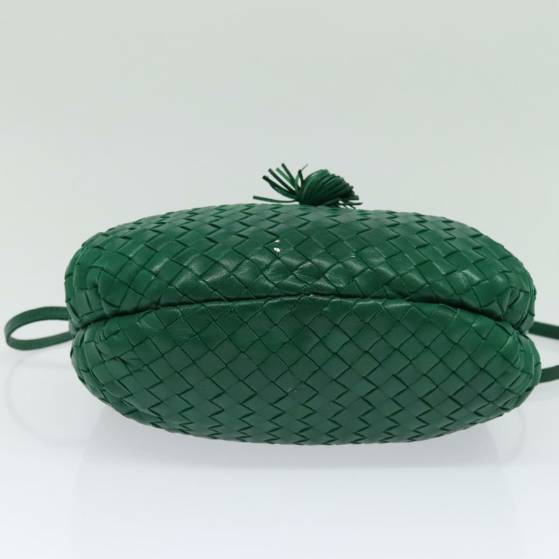 【日本直送】BOTTEGA VENETA INTRECCIATO 單肩包皮革綠金正品 140101-4