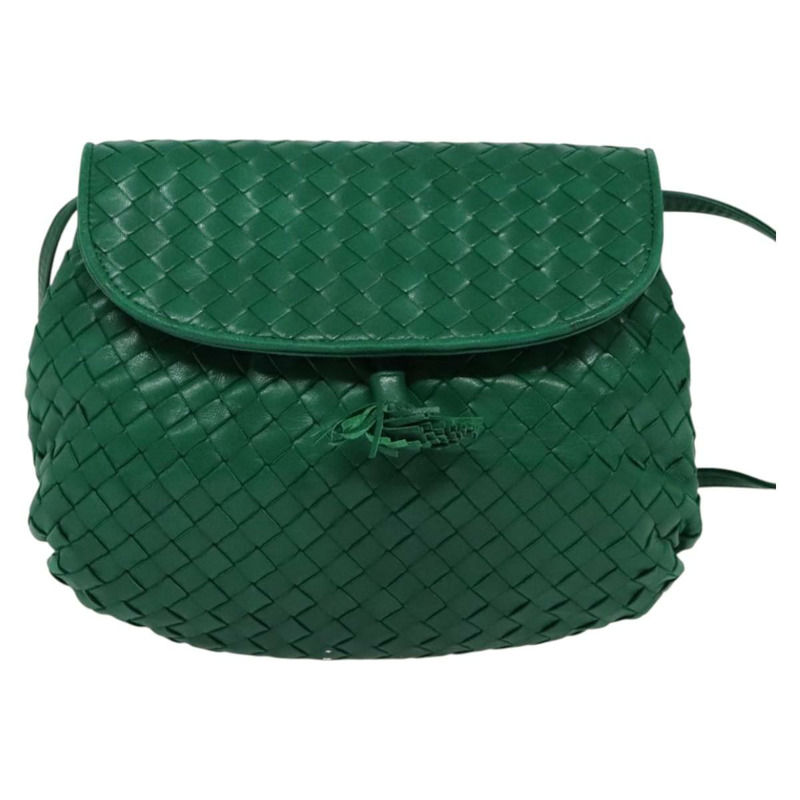 【日本直送】BOTTEGA VENETA INTRECCIATO 單肩包皮革綠金正品 140101-12