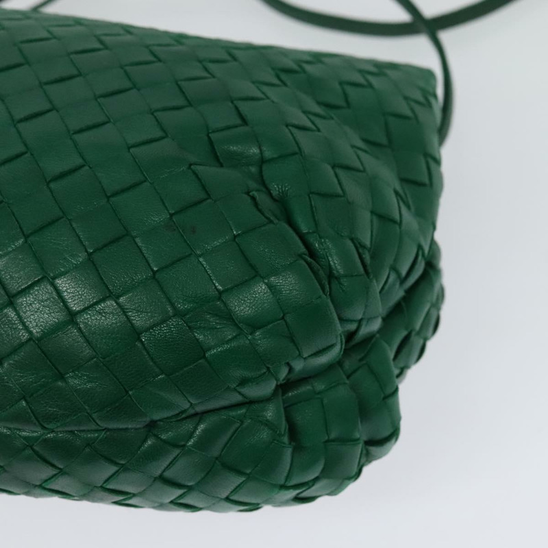 【日本直送】BOTTEGA VENETA INTRECCIATO 單肩包皮革綠金正品 140101-15