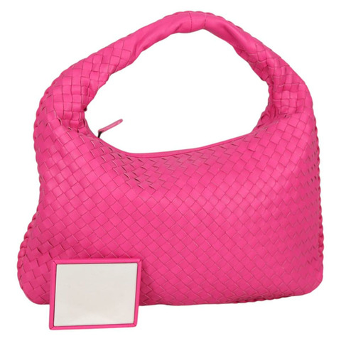 BOTTEGA VENETA INTRECCIATO 流浪漢單肩包皮革粉紅正品 yk19295V