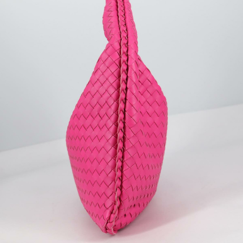【日本直送】BOTTEGA VENETA INTRECCIATO 流浪漢單肩包皮革粉紅正品 yk19295V-2
