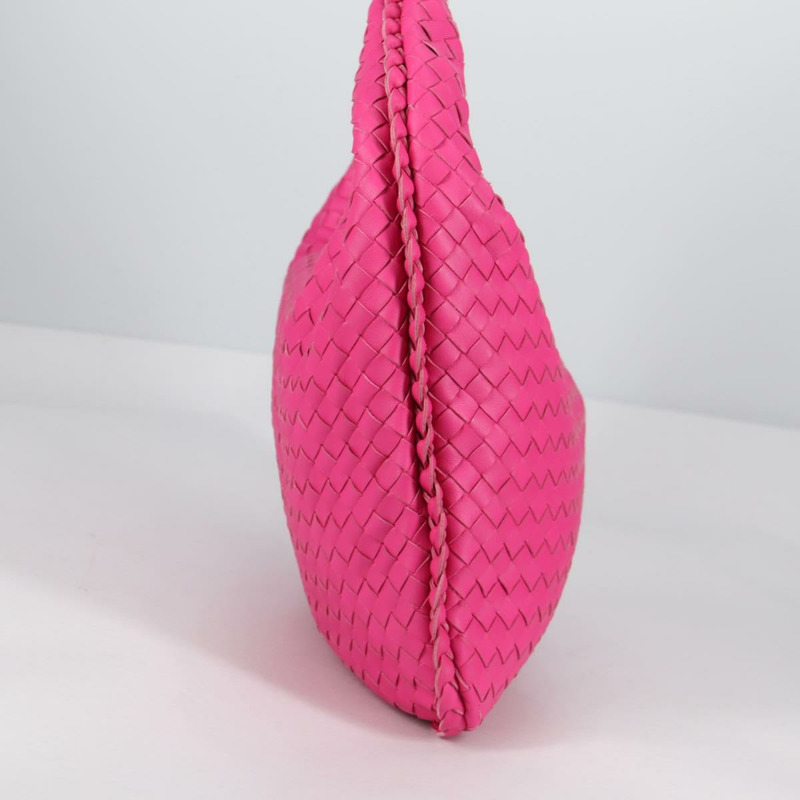 【日本直送】BOTTEGA VENETA INTRECCIATO 流浪漢單肩包皮革粉紅正品 yk19295V-3