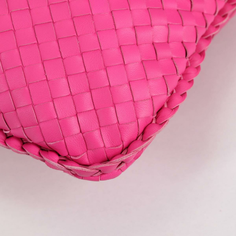 【日本直送】BOTTEGA VENETA INTRECCIATO 流浪漢單肩包皮革粉紅正品 yk19295V-7