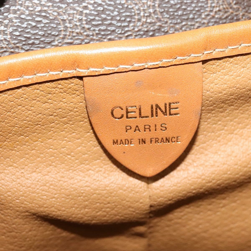 【日本直送】CELINE Macadam 背包 PVC 皮革棕金色正品 yk19307-18