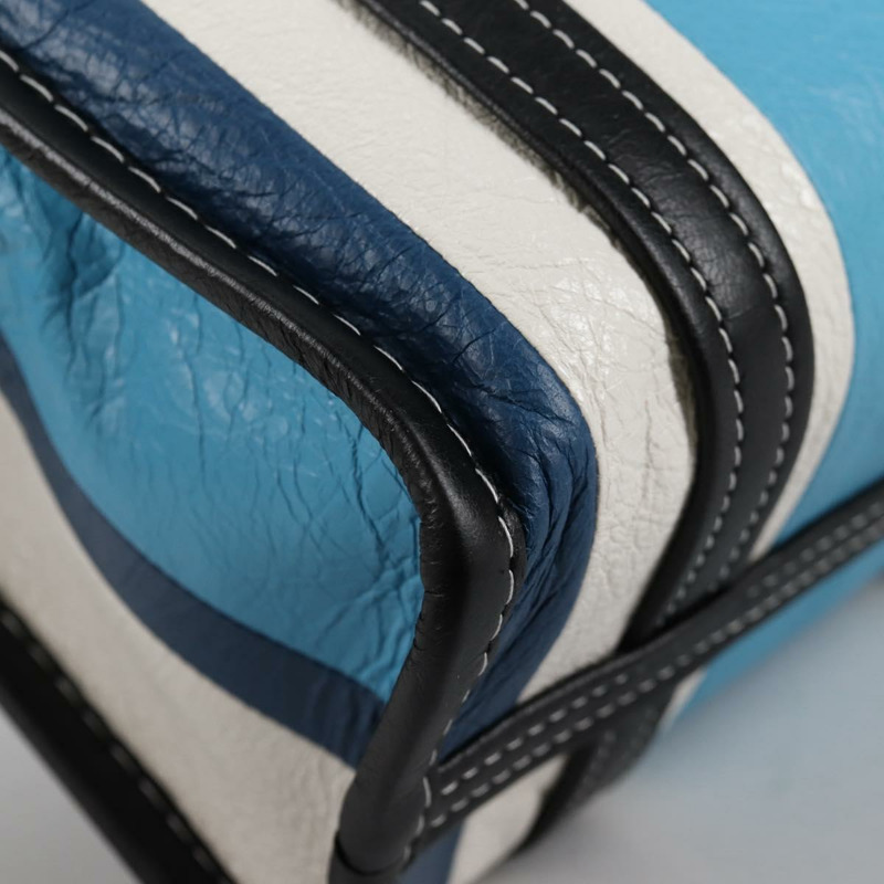 【日本直送】BALENCIAGA 手提包 皮革 2way 藍灰色 正品 135253M-17