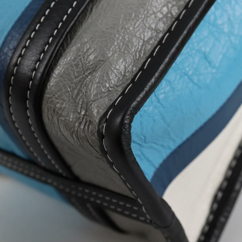 【日本直送】BALENCIAGA 手提包 皮革 2way 藍灰色 正品 135253M-18