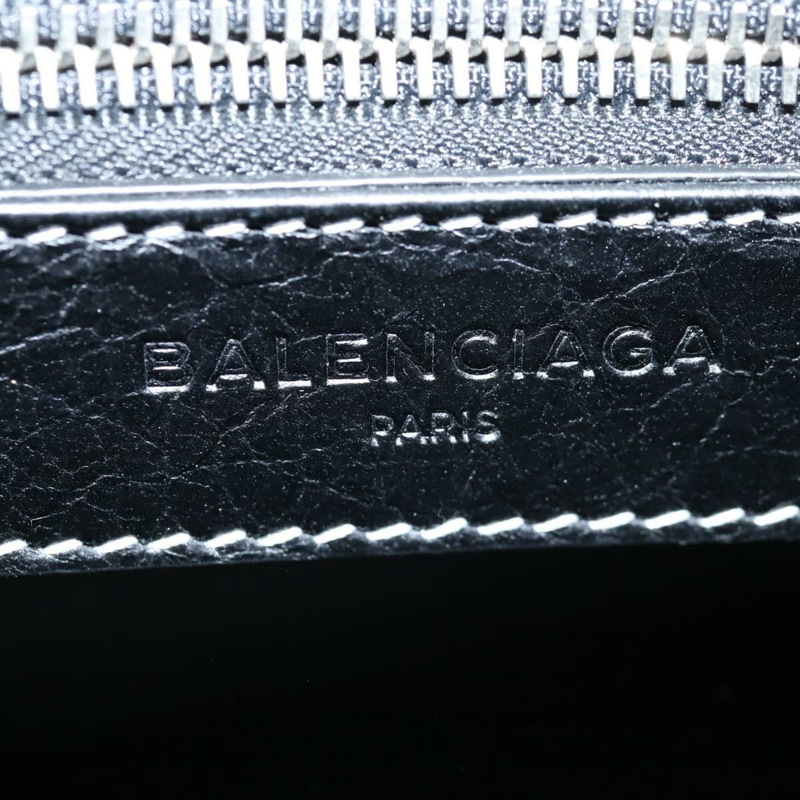 【日本直送】BALENCIAGA 手提包 皮革 2way 藍灰色 正品 135253M-21