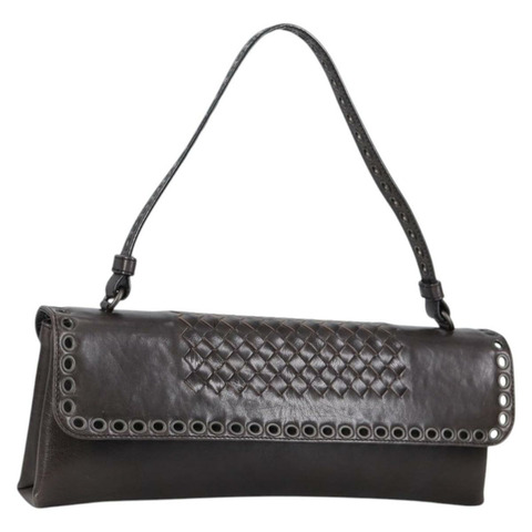 BOTTEGA VENETA 手提包 皮革 棕色 正品 135208V