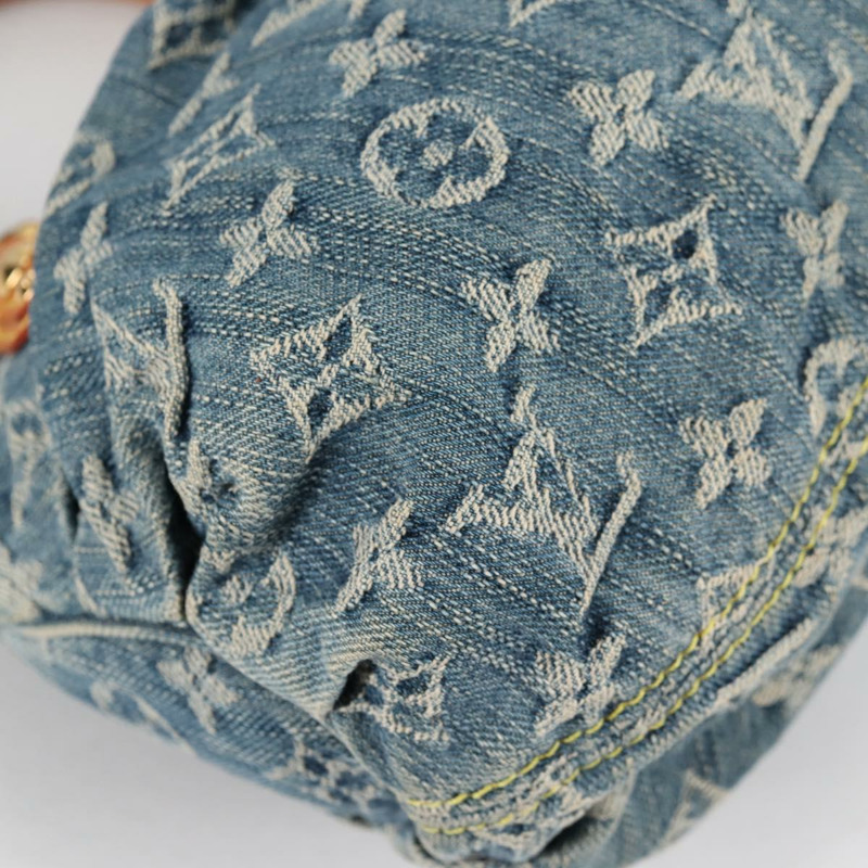 【日本直送】LOUIS VUITTON Monogram 牛仔布 Preity 手提包 藍色 M95020 LV 授權 140355V-16