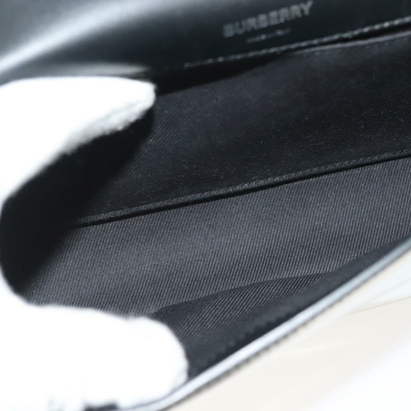 【日本直送】BURBERRY 鏈條單肩包 琺瑯銀色 正品 140195-10