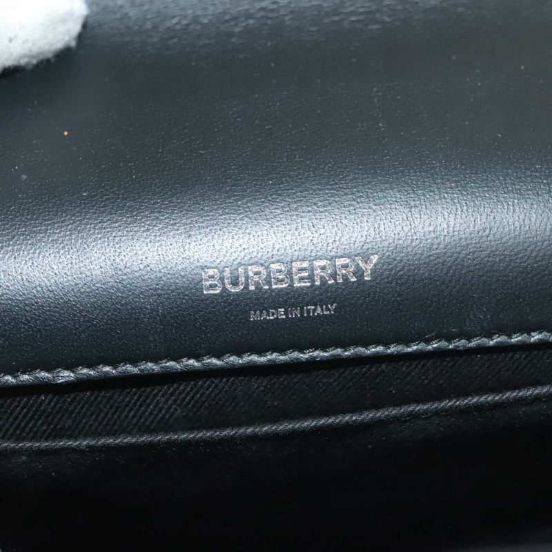 【日本直送】BURBERRY 鏈條單肩包 琺瑯銀色 正品 140195-19