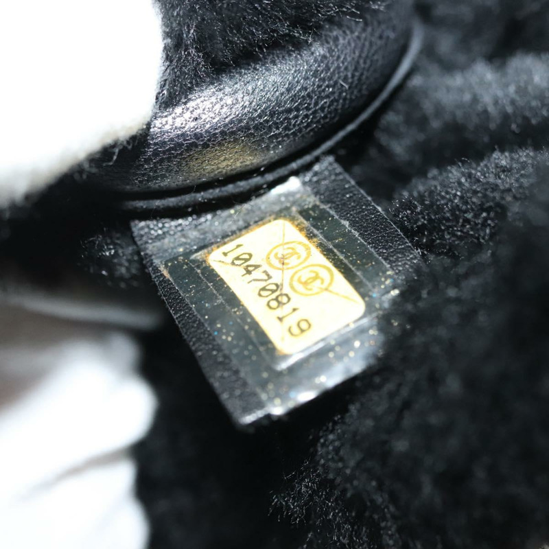 【日本直送】香奈兒鏈巧克力棒單肩包 Mouton 黑色銀色 CC 正品 140140-11