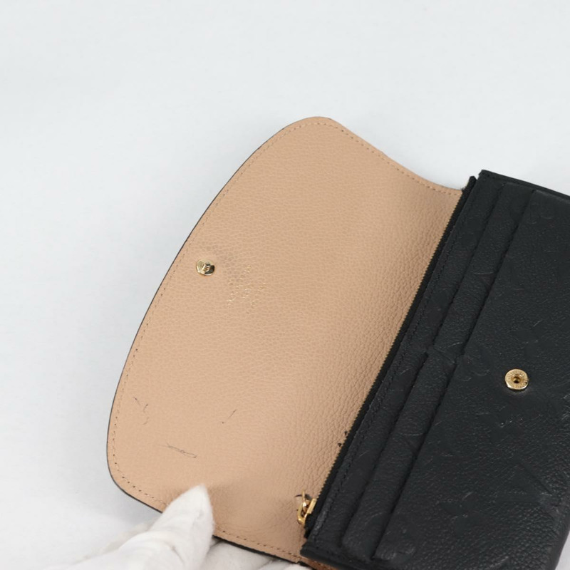 【日本直送】路易威登 Empreinte Portefeiulle Sarah 皮夾黑色 M82257 正品 135230M-7