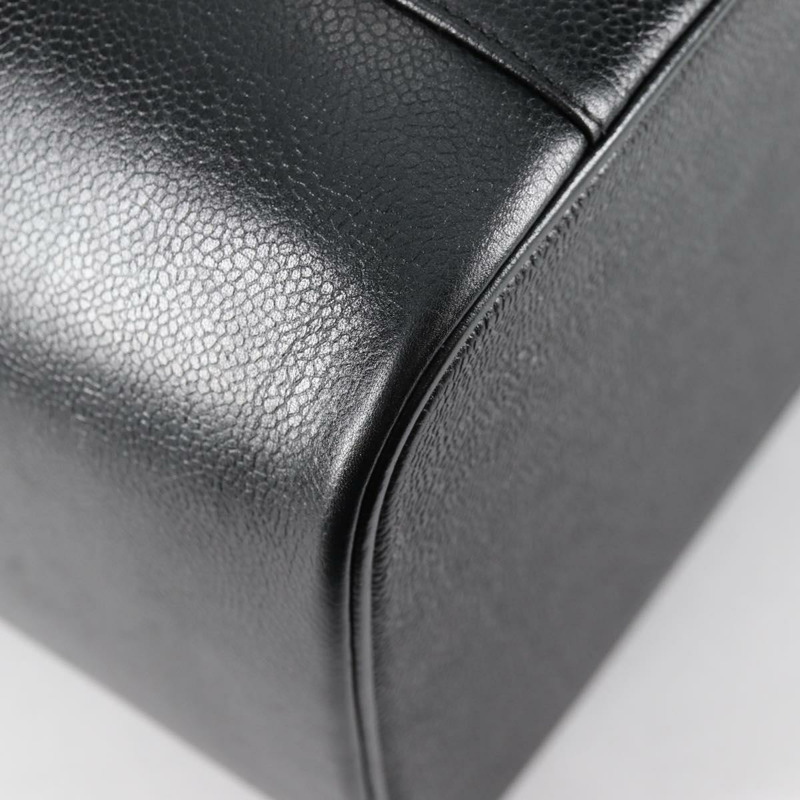 【日本直送】香奈兒化妝包 Caviar Skin 2way 黑金 CC 正品 bs28866A-17