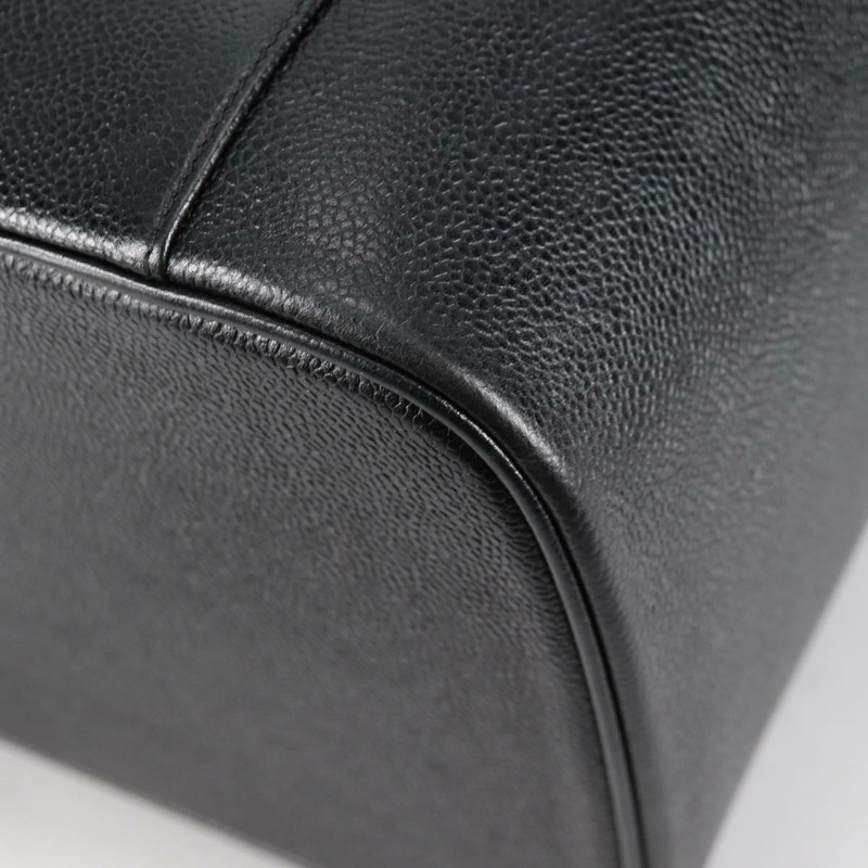 【日本直送】香奈兒化妝包 Caviar Skin 2way 黑金 CC 正品 bs28866A-18