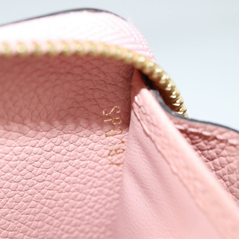【日本直送】路易威登 Empreinte Zippy 皮夾長皮夾粉紅色 M64090 LV 正品 135026A-10