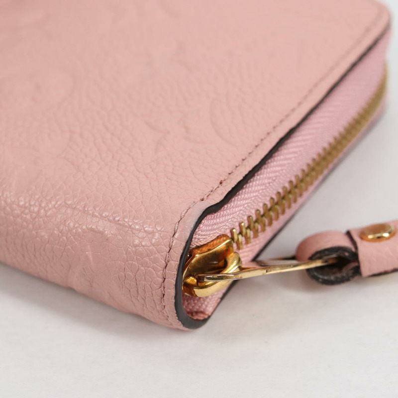 【日本直送】路易威登 Empreinte Zippy 皮夾長皮夾粉紅色 M64090 LV 正品 135026A-16