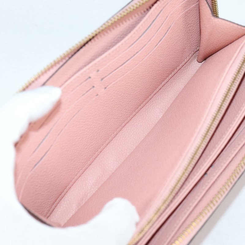 【日本直送】路易威登 Empreinte Zippy 皮夾長皮夾粉紅色 M64090 LV 正品 135026A-18