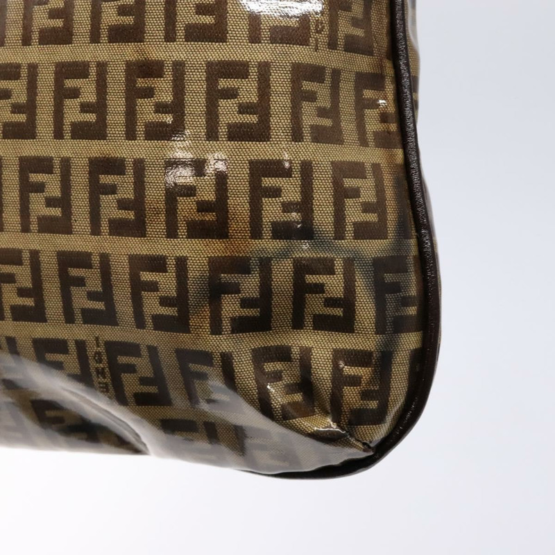【日本直送】FENDI Zucchino 帆布 Mamma Baguette 肩背包 米色金色 正品 140274-8