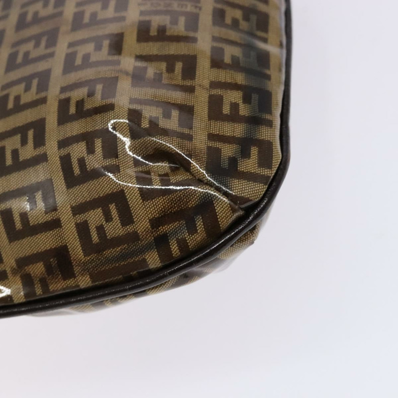 【日本直送】FENDI Zucchino 帆布 Mamma Baguette 肩背包 米色金色 正品 140274-16