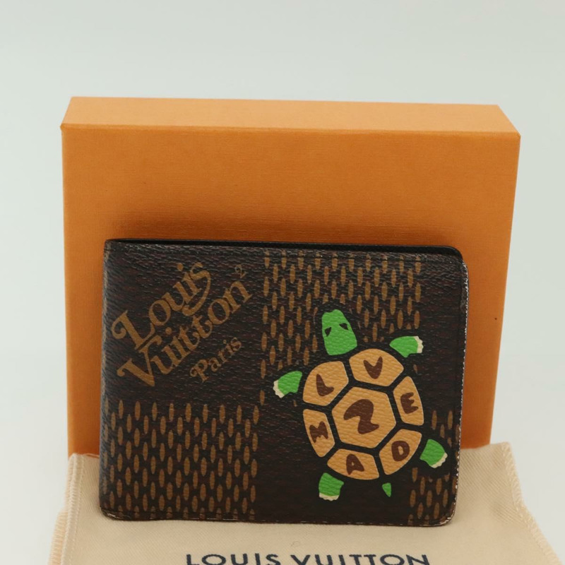 【日本直送】路易威登 Damier Ebene Giant NIGO Portefeuille Multripru N60396 正品 140381-11