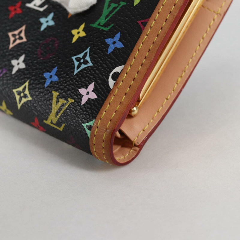【日本直送】路易威登 多色 Portefeuille Viennois 皮夾黑色 M92988 正品 140383V-13