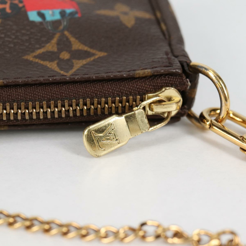 【日本直送】LOUIS VUITTON Monogram 2017 Only Mini Pochette Accessoires M62087 Auth 140396V-19