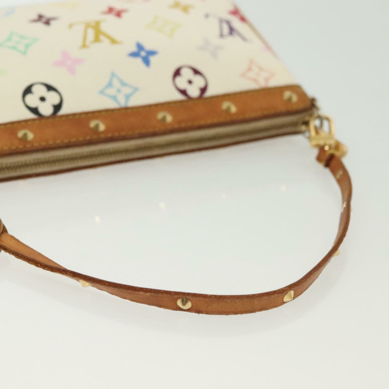 【日本直送】路易威登 Monogram 多色 Pochette 手拿包 白色 M92649 LV 授權 140354-6