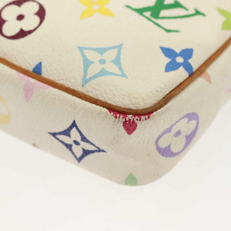 【日本直送】路易威登 Monogram 多色 Pochette 手拿包 白色 M92649 LV 授權 140354-8