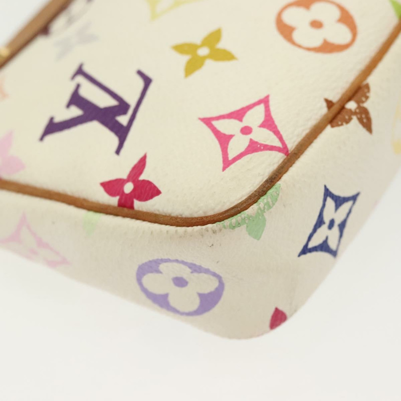 【日本直送】路易威登 Monogram 多色 Pochette 手拿包 白色 M92649 LV 授權 140354-13