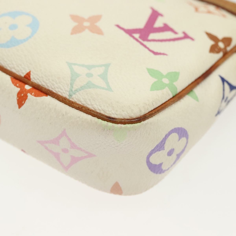 【日本直送】路易威登 Monogram 多色 Pochette 手拿包 白色 M92649 LV 授權 140354-14