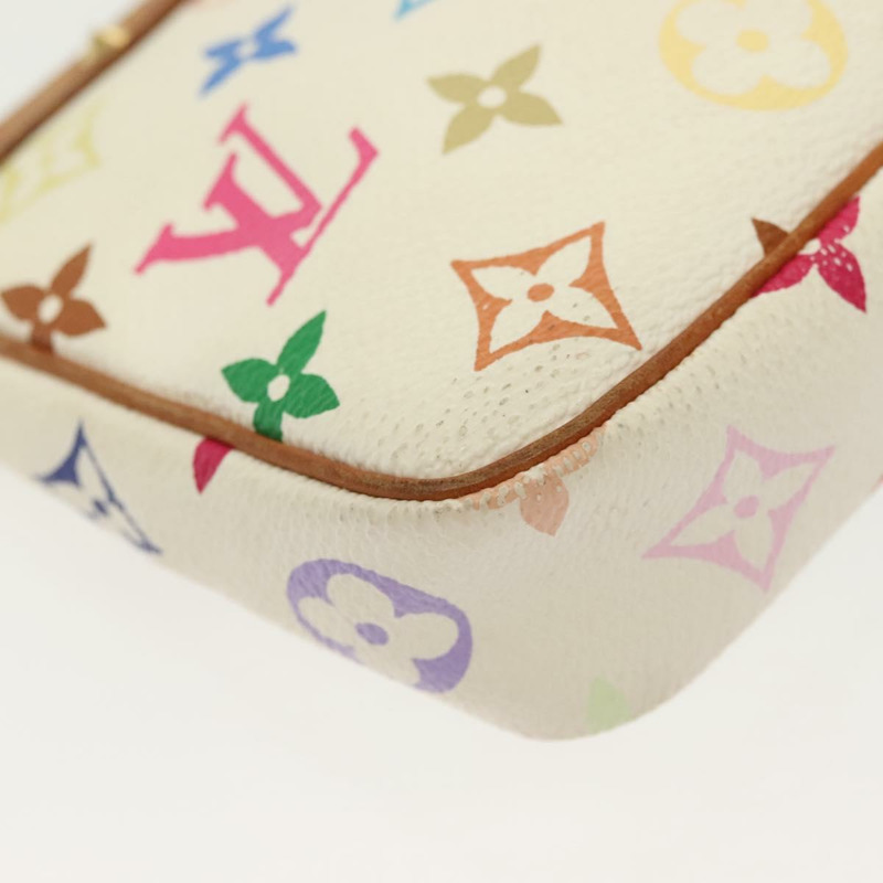【日本直送】路易威登 Monogram 多色 Pochette 手拿包 白色 M92649 LV 授權 140354-15