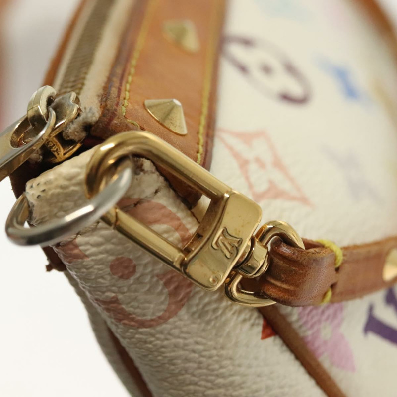 【日本直送】路易威登 Monogram 多色 Pochette 手拿包 白色 M92649 LV 授權 140354-16