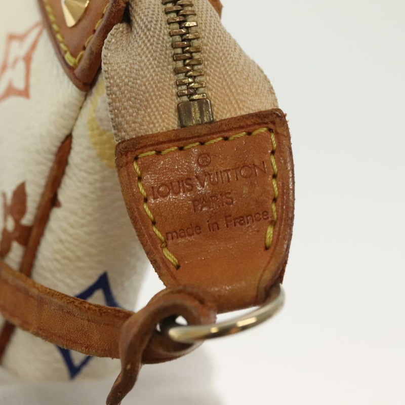 【日本直送】路易威登 Monogram 多色 Pochette 手拿包 白色 M92649 LV 授權 140354-17