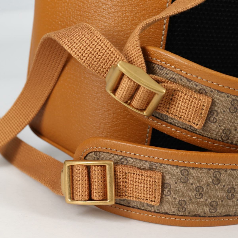 【日本直送】GUCCI GUCCIxDisney GG Supreme 雙肩包 PVC 米金色 552884 正品 140648M-8