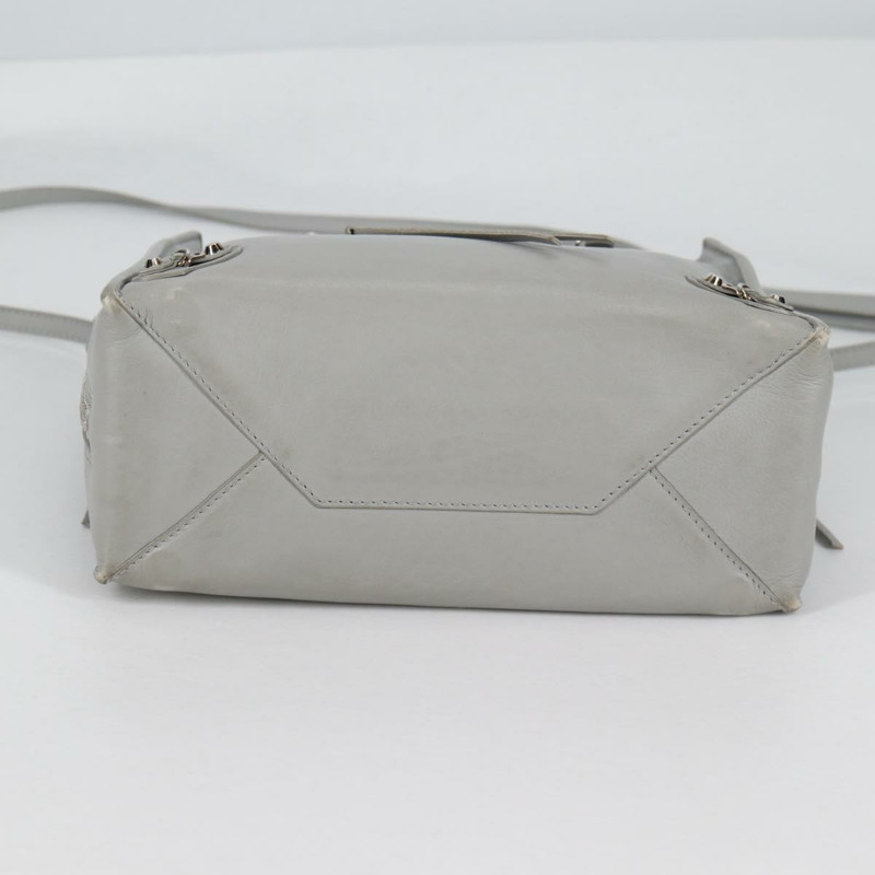 【日本直送】BALENCIAGA Paper 迷你手袋 皮革 2 款可選 灰色 銀色 正品 am8990V-4
