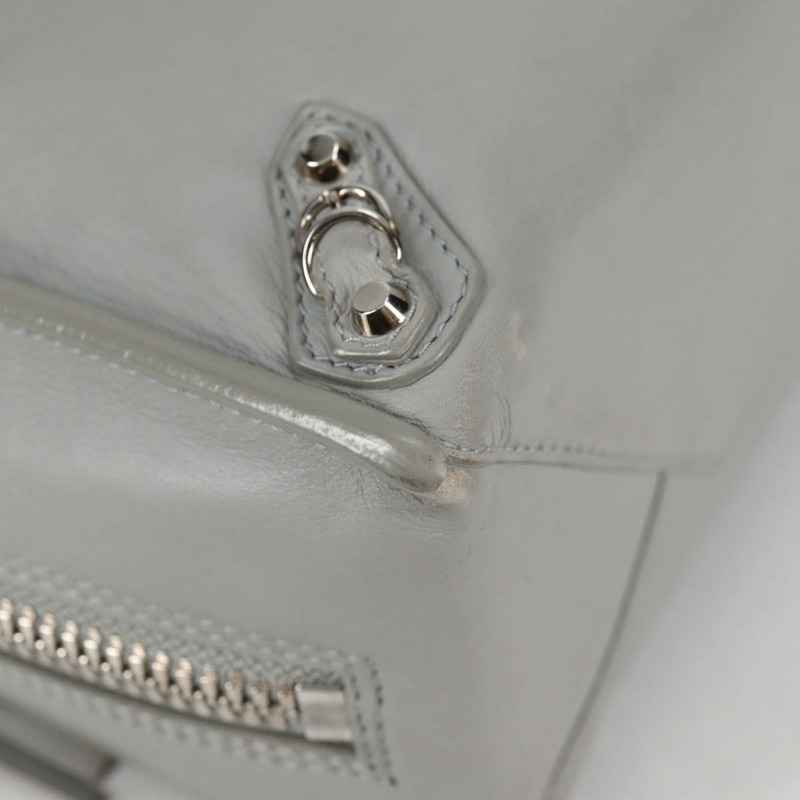 【日本直送】BALENCIAGA Paper 迷你手袋 皮革 2 款可選 灰色 銀色 正品 am8990V-9