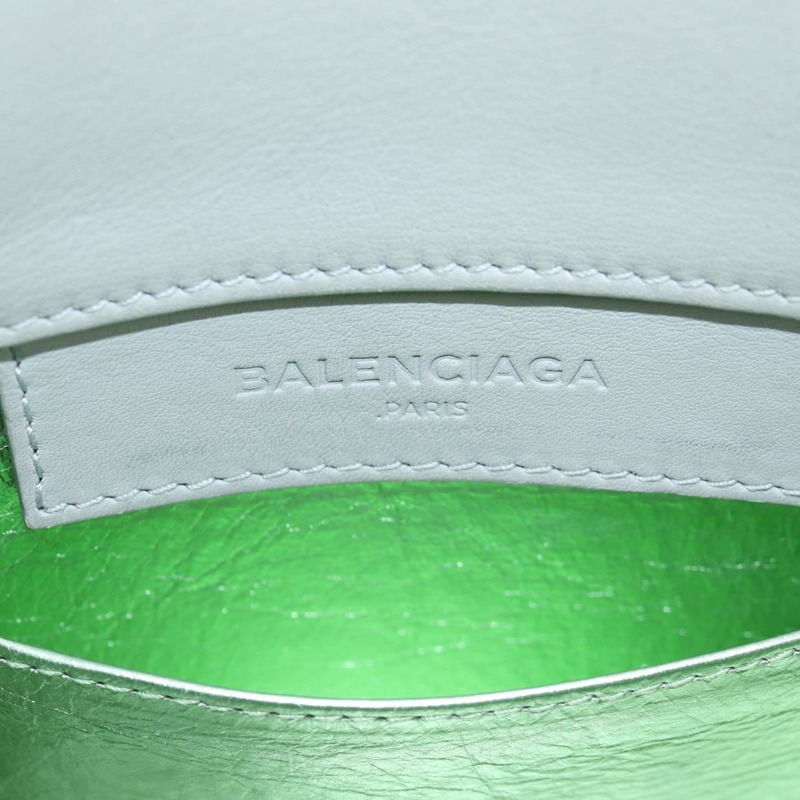 【日本直送】BALENCIAGA Paper 迷你手袋 皮革 2 款可選 灰色 銀色 正品 am8990V-18