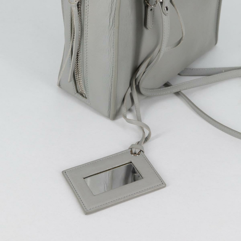【日本直送】BALENCIAGA Paper 迷你手袋 皮革 2 款可選 灰色 銀色 正品 am8990V-22
